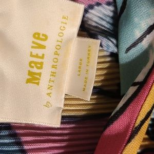 Maeve by Anthropologie tie neck halter top size L